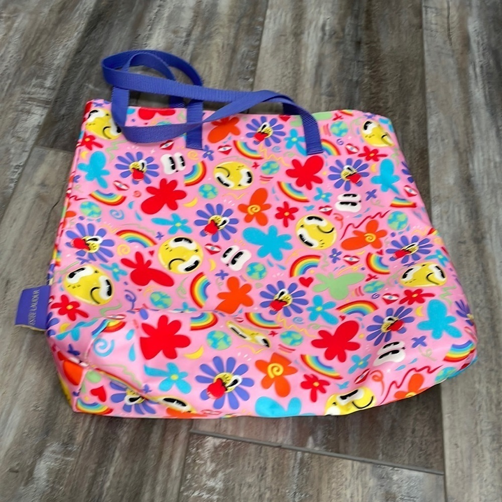 Estee Lauder Pink Smiley Tote